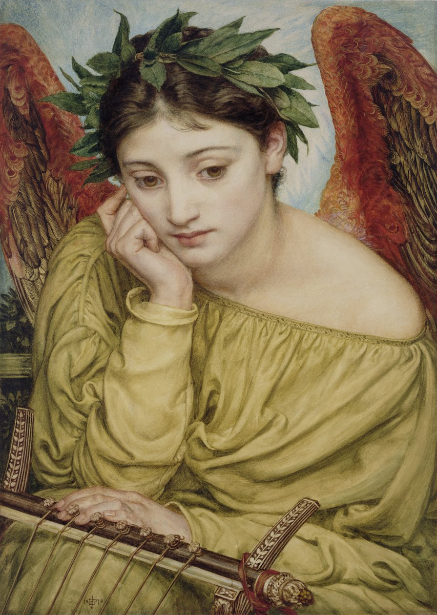 Erato, Muze van de Poëzie, 1870 door Edward John Poynter