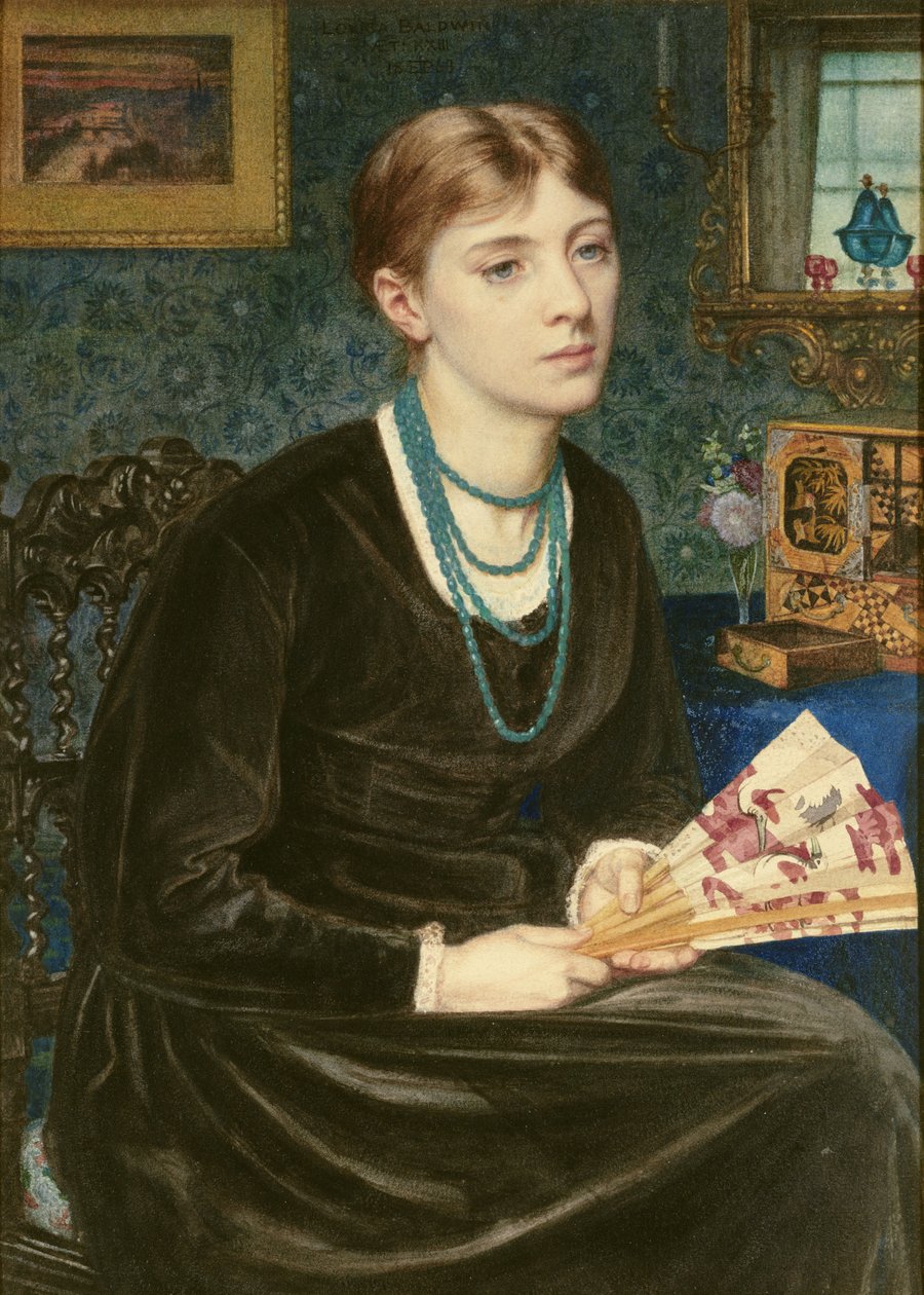 Portret van Louise A. Baldwin, 1868 door Edward John Poynter