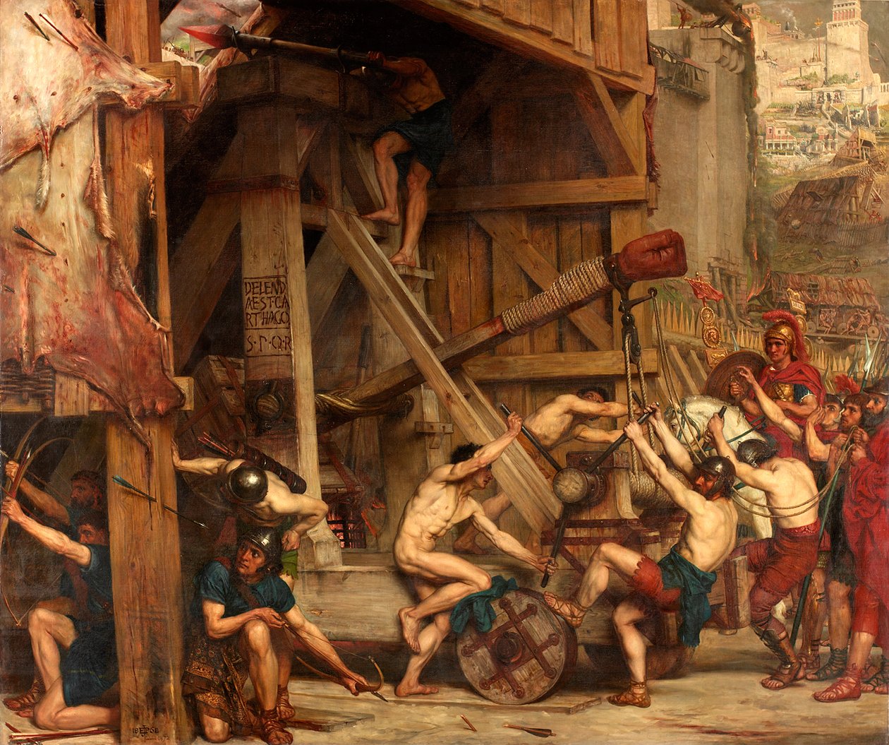 De Katapult, c.1868-72 door Edward John Poynter