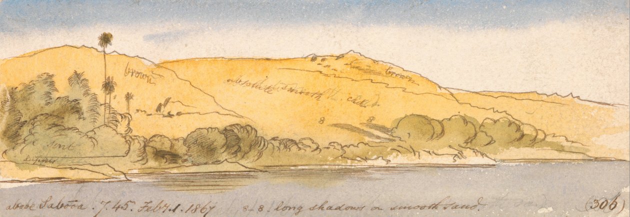 Boven Sabooa door Edward Lear