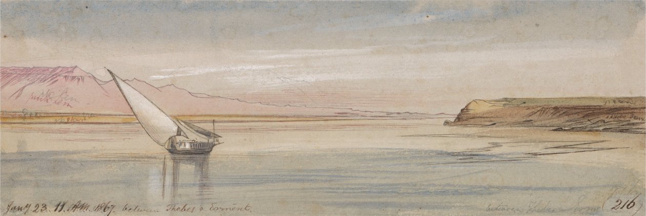Tussen Thebe en Erment door Edward Lear