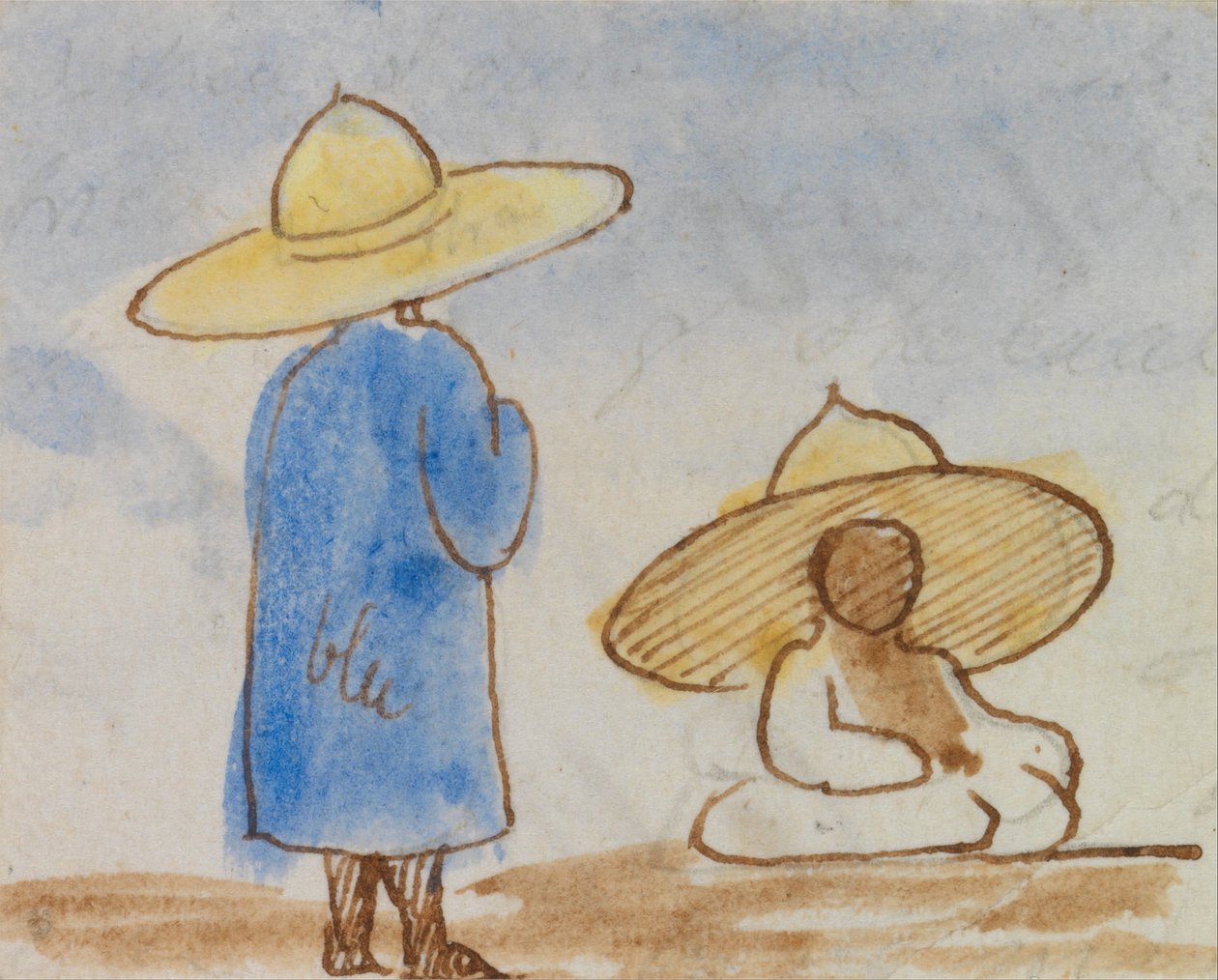 Egyptische mannen door Edward Lear