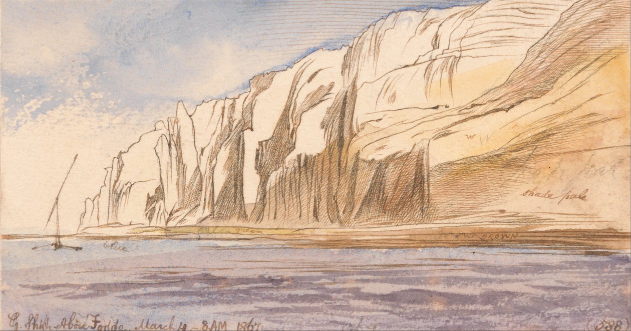 Gebel Sheikh Abu Fodde, 8:00 uur, 4 maart 1867 door Edward Lear