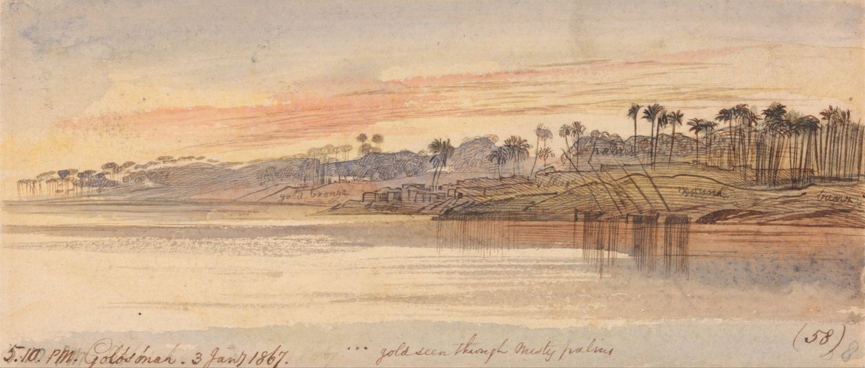 Golosoneh, 5-10 p.m., 3 januari 1867 door Edward Lear