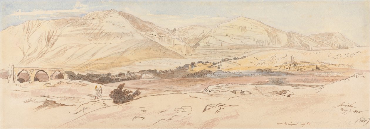 Jericho, 7 mei 1858 door Edward Lear