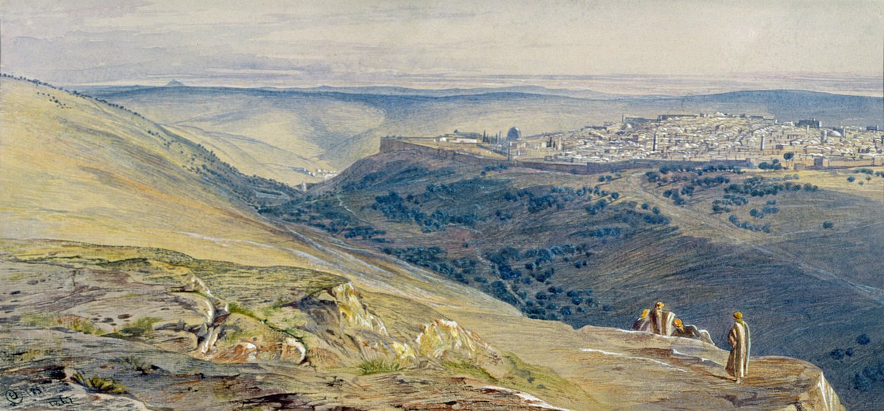 Jeruzalem door Edward Lear
