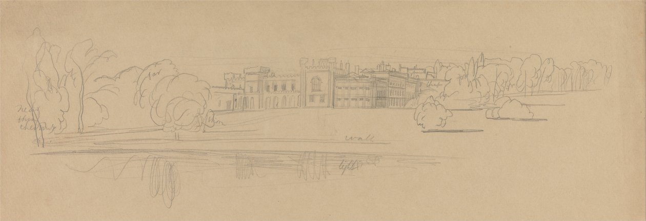 Knowsley Hall door Edward Lear