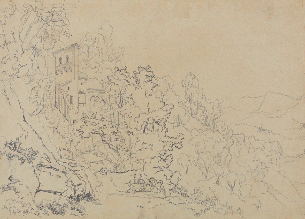 La Cava, 20 juli 1838 door Edward Lear