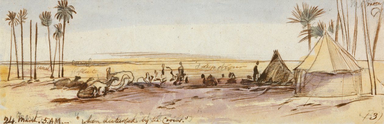 Bij Belbeis door Edward Lear