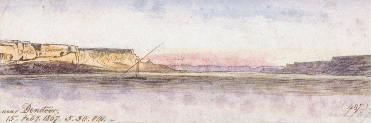 Bij Dendour door Edward Lear