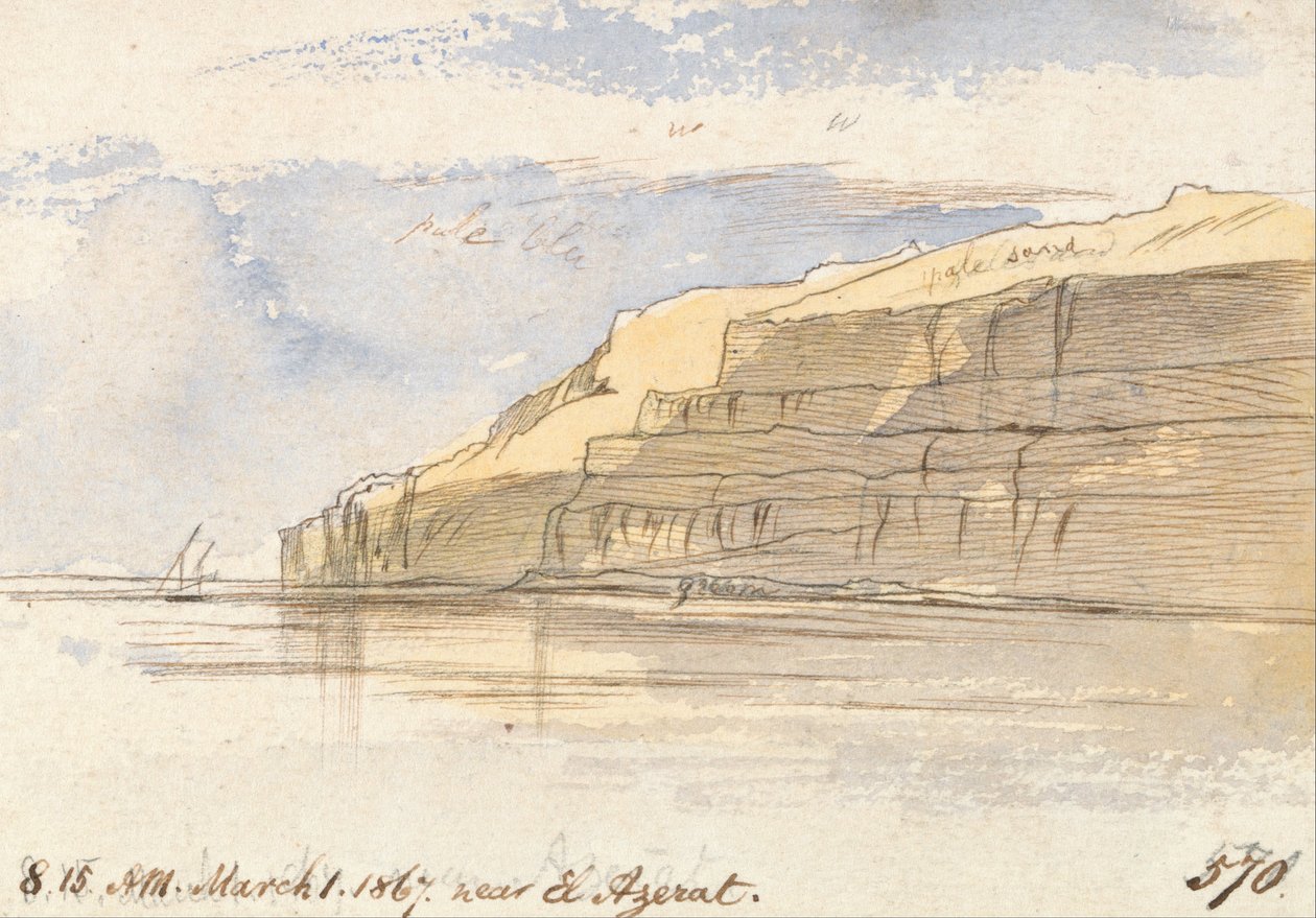 Bij El Azerat door Edward Lear
