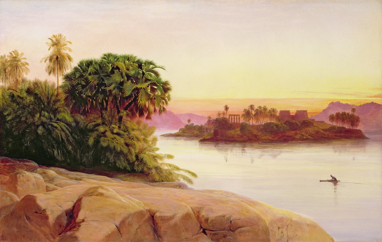 Philae, Egypte door Edward Lear