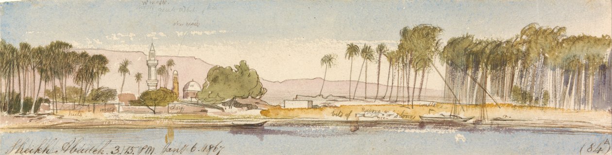Sheikh Abadeh, 15:15 uur, 6 januari 1867 door Edward Lear