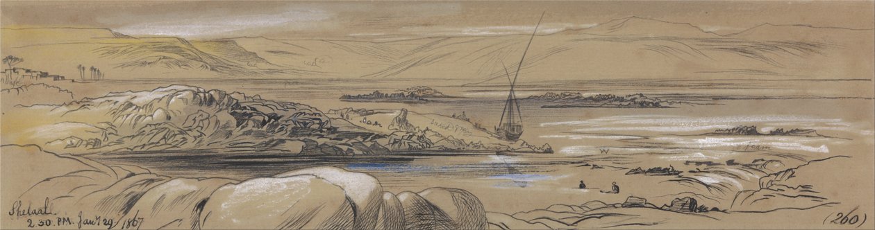 Shelaal, 2:30 uur, 29 januari 1867 door Edward Lear