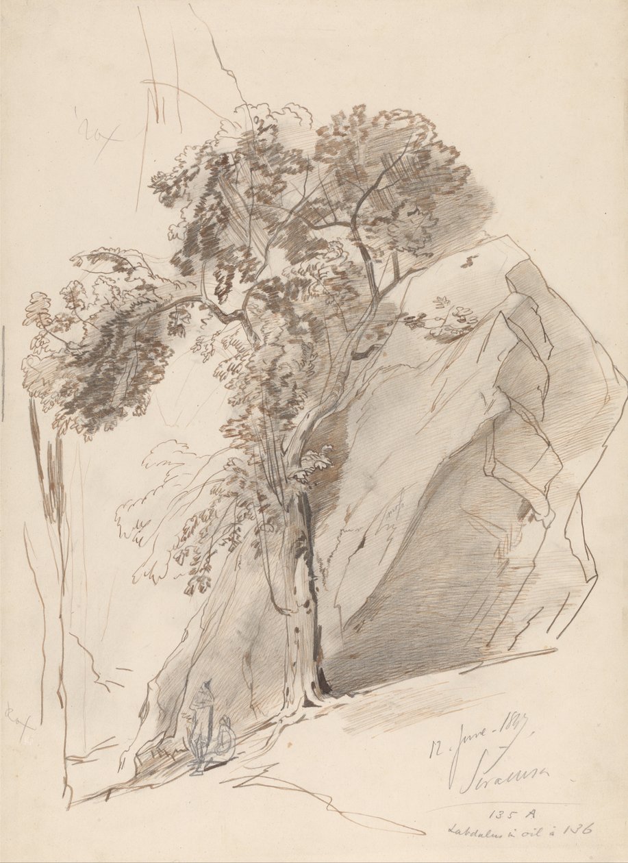 Siracusa, 12 juni 1847 door Edward Lear