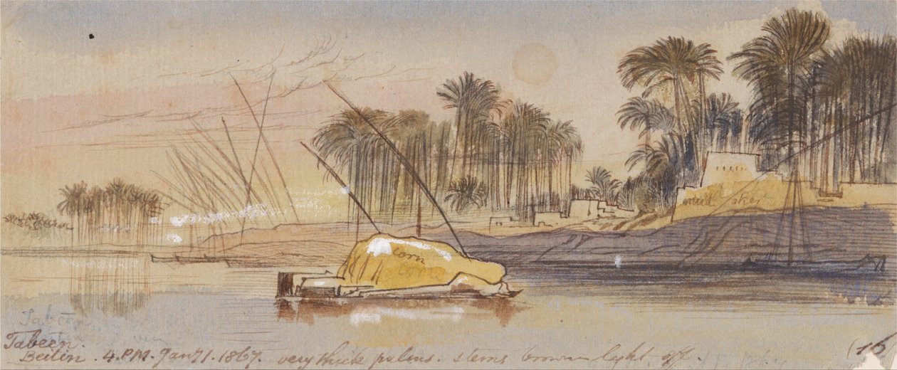 Tabeen Berlijn, 16:00 uur, 1 januari 1867 door Edward Lear