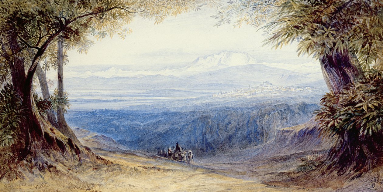 Villa Castellane, Varese, 1884 door Edward Lear