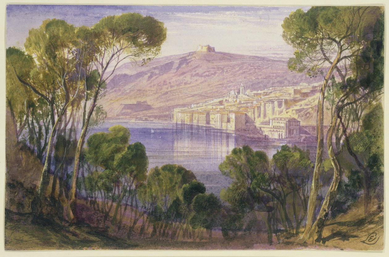 Villefranche door Edward Lear