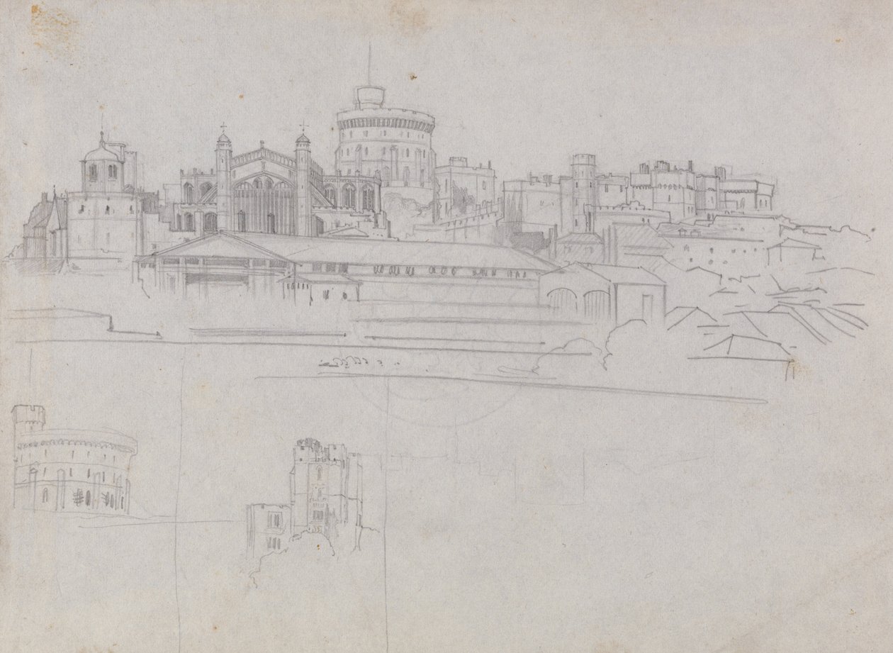 Kasteel Windsor door Edward Lear
