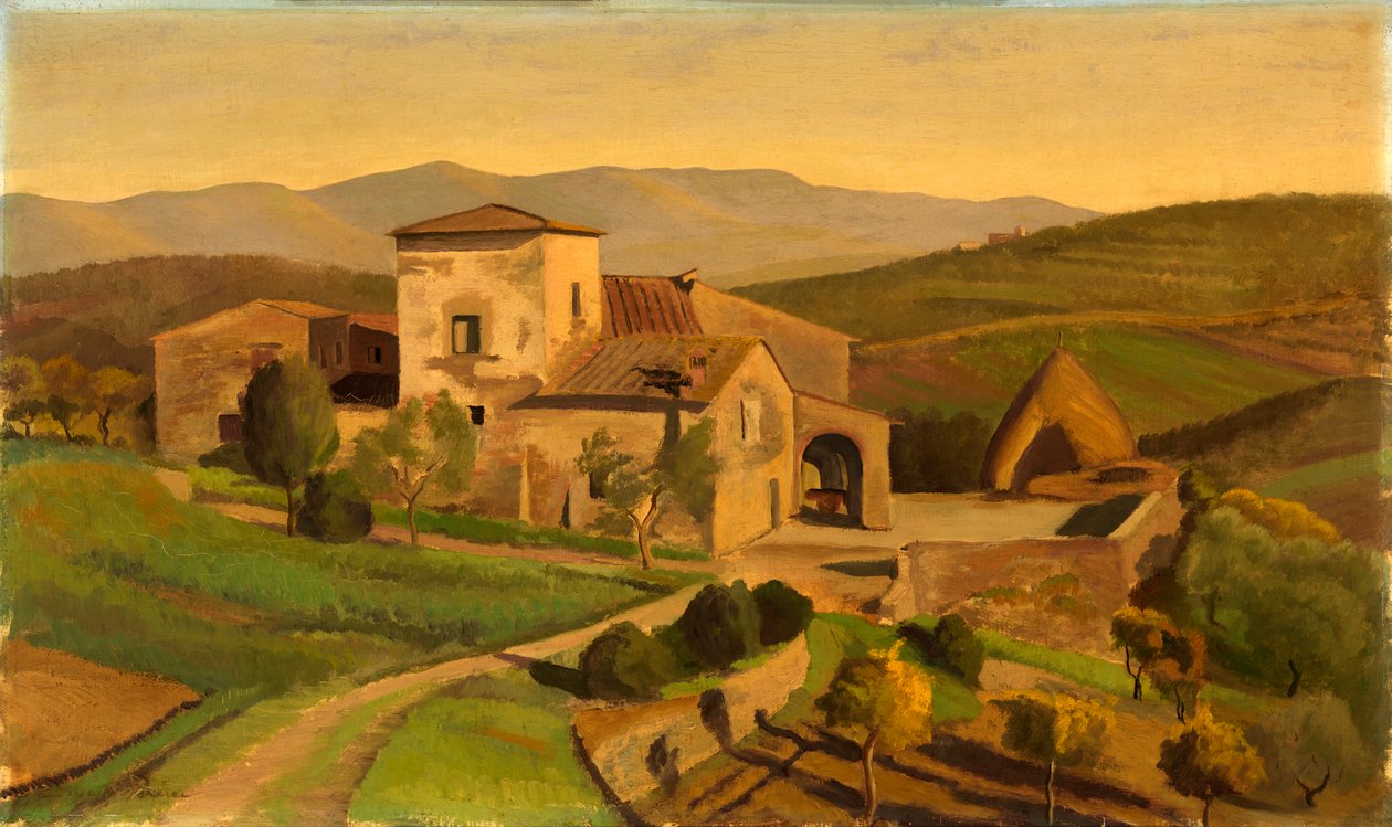 Een Toscaanse boerderij, ca. 1926-1931 door Edward Bruce