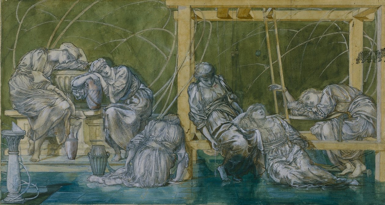 De Tuin Hof door Edward Burne Jones