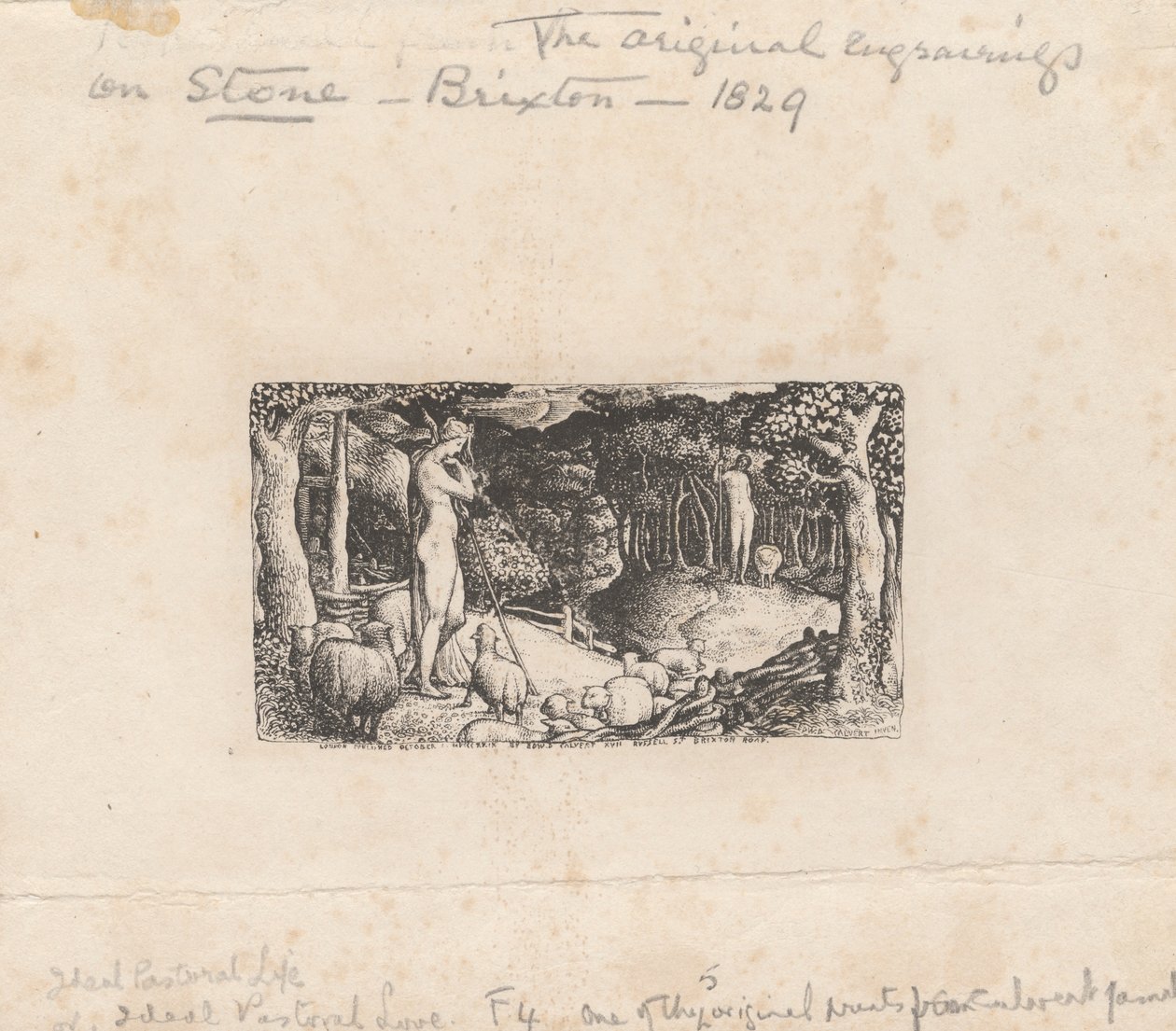 Ideaal Pastoraal Leven door Edward Calvert