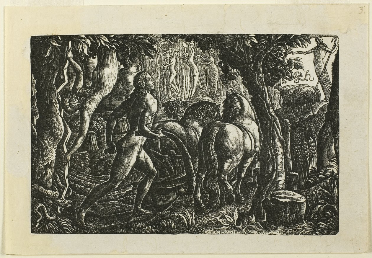 De Ploeger door Edward Calvert