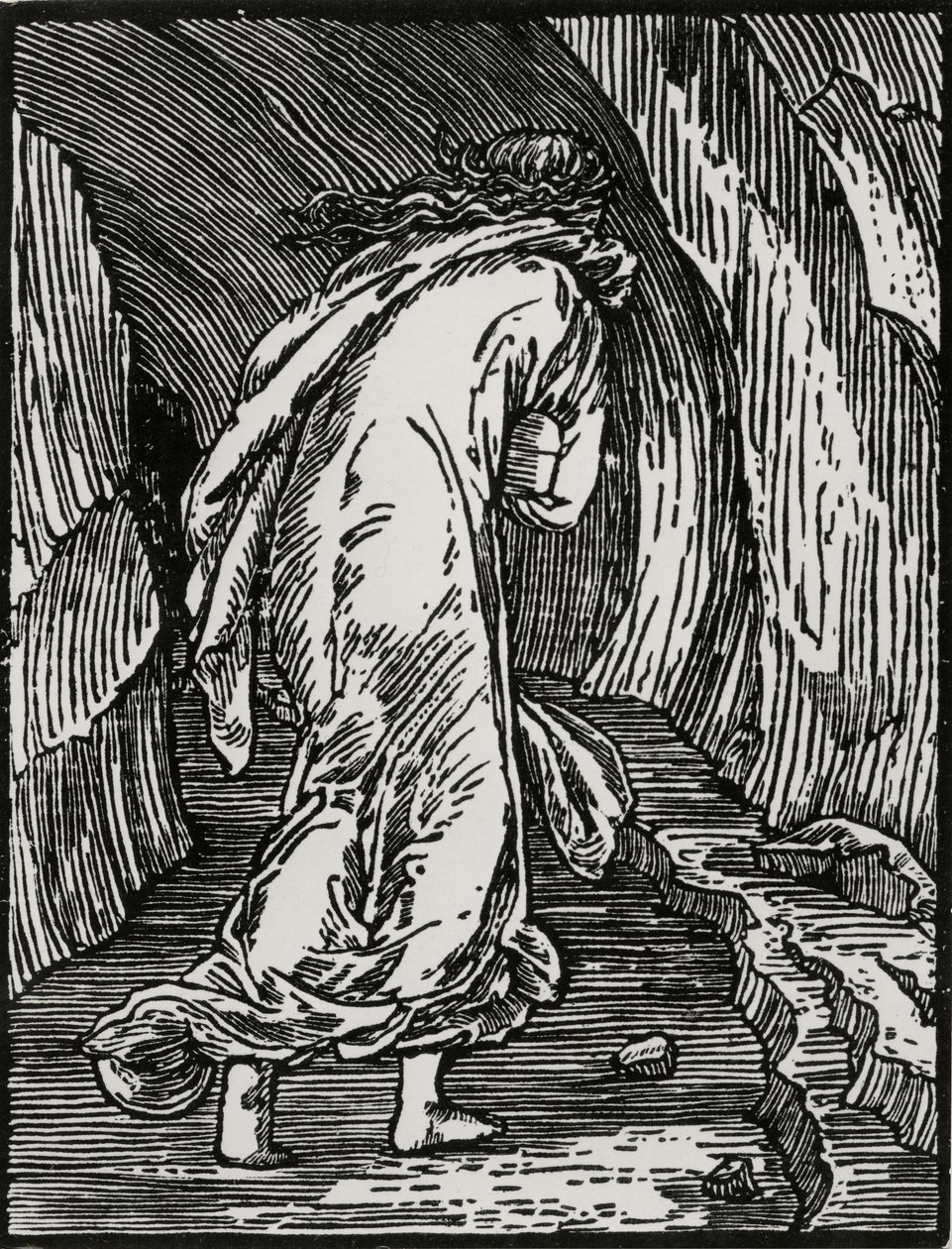 De Hel ingaan door Edward Coley (after) Burne Jones
