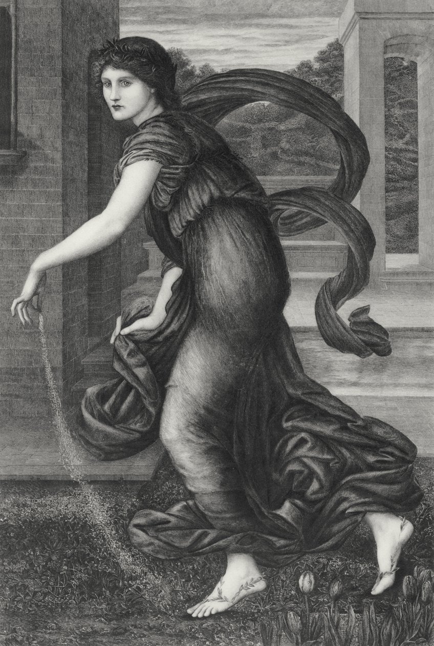 Lente door Edward Coley (after) Burne Jones