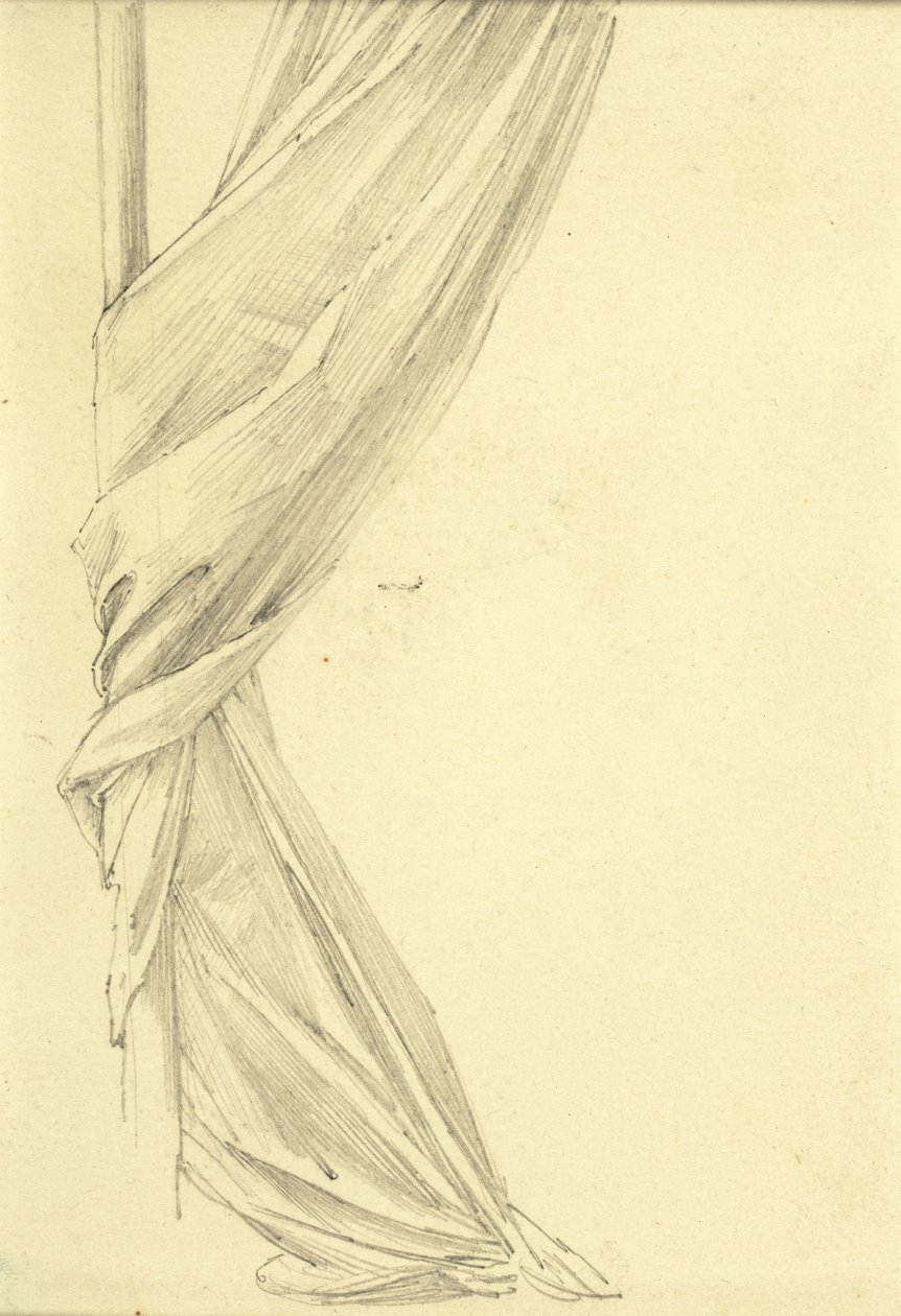 Draperiestudie door Edward Burne Jones