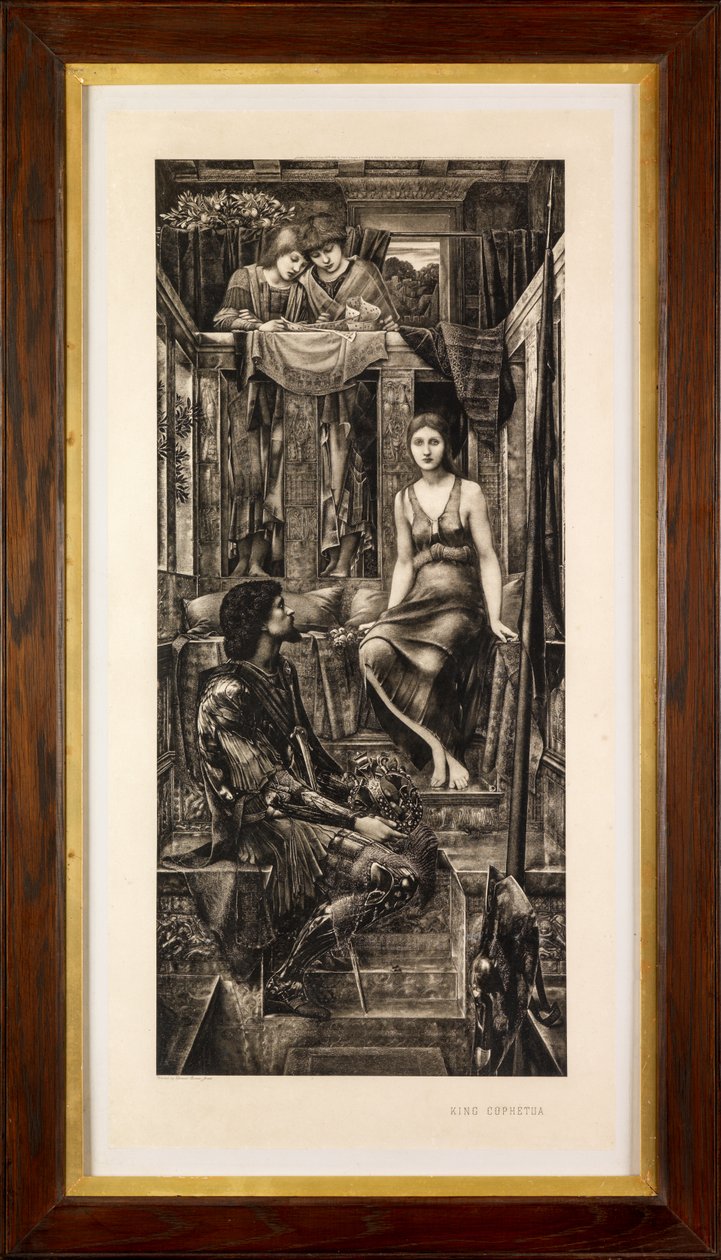 Koning Cophetua en het bedelmeisje door Edward Burne Jones