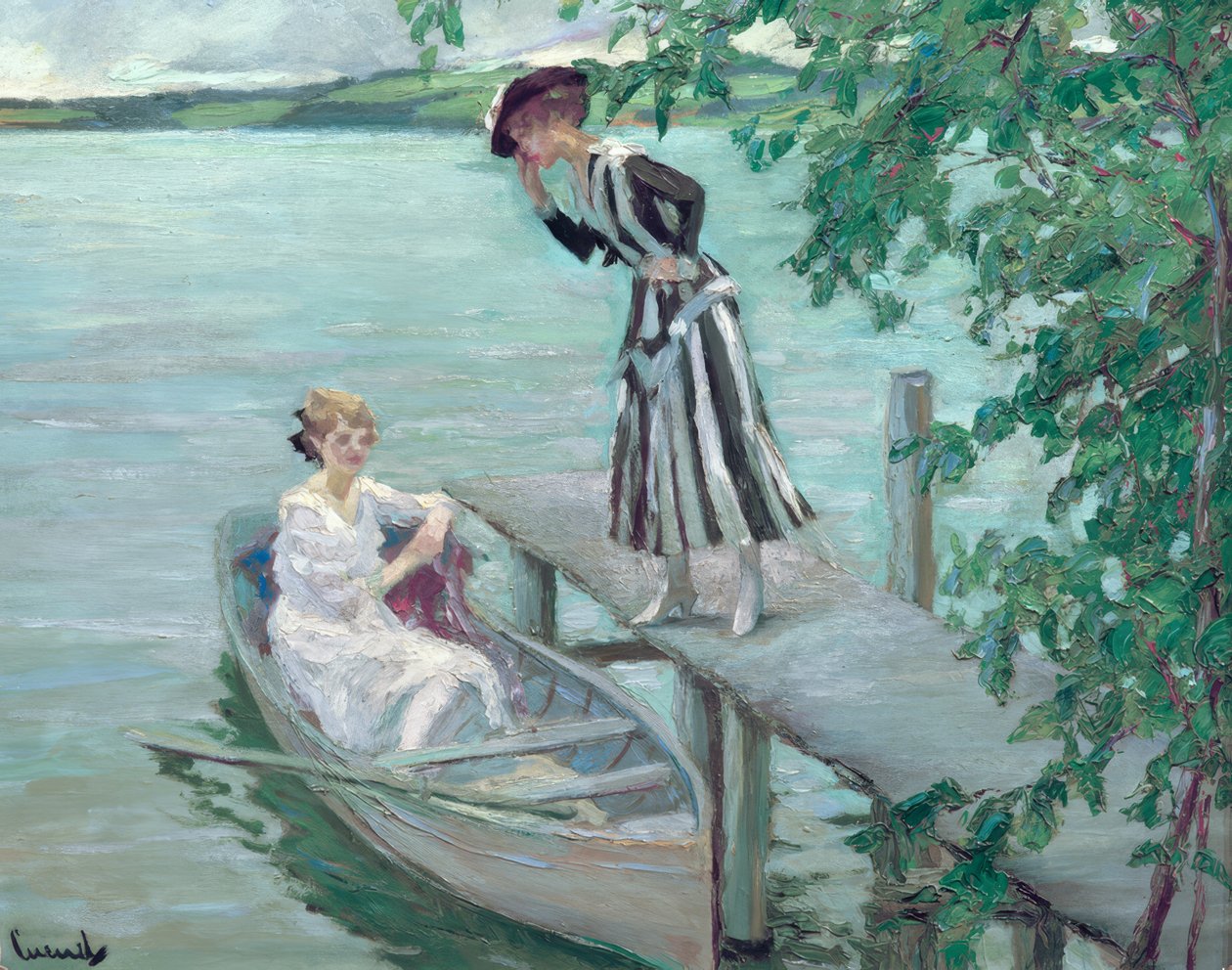 Bij de steiger door Edward Cucuel