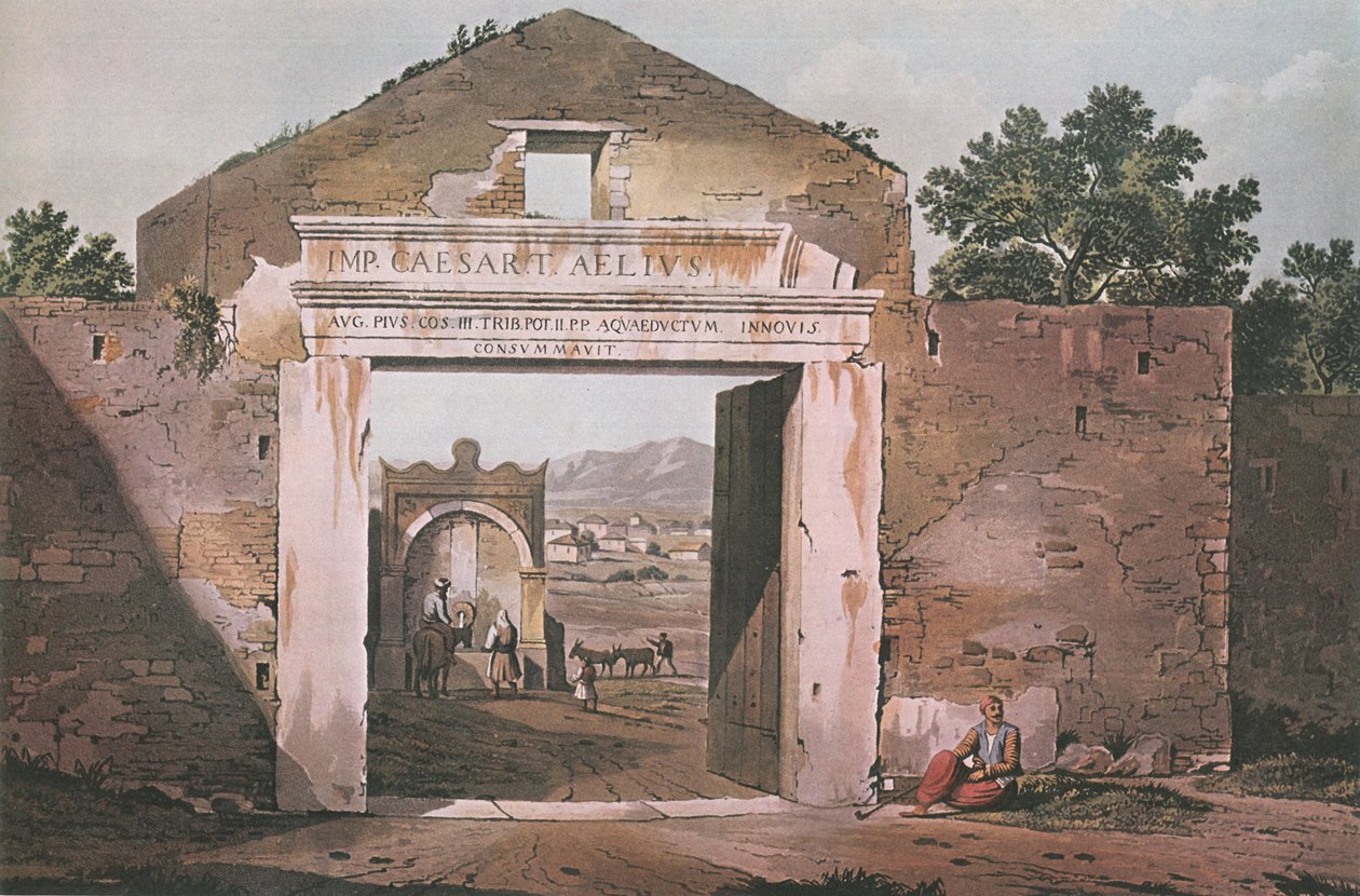 Toegang tot Athene door Edward Dodwell