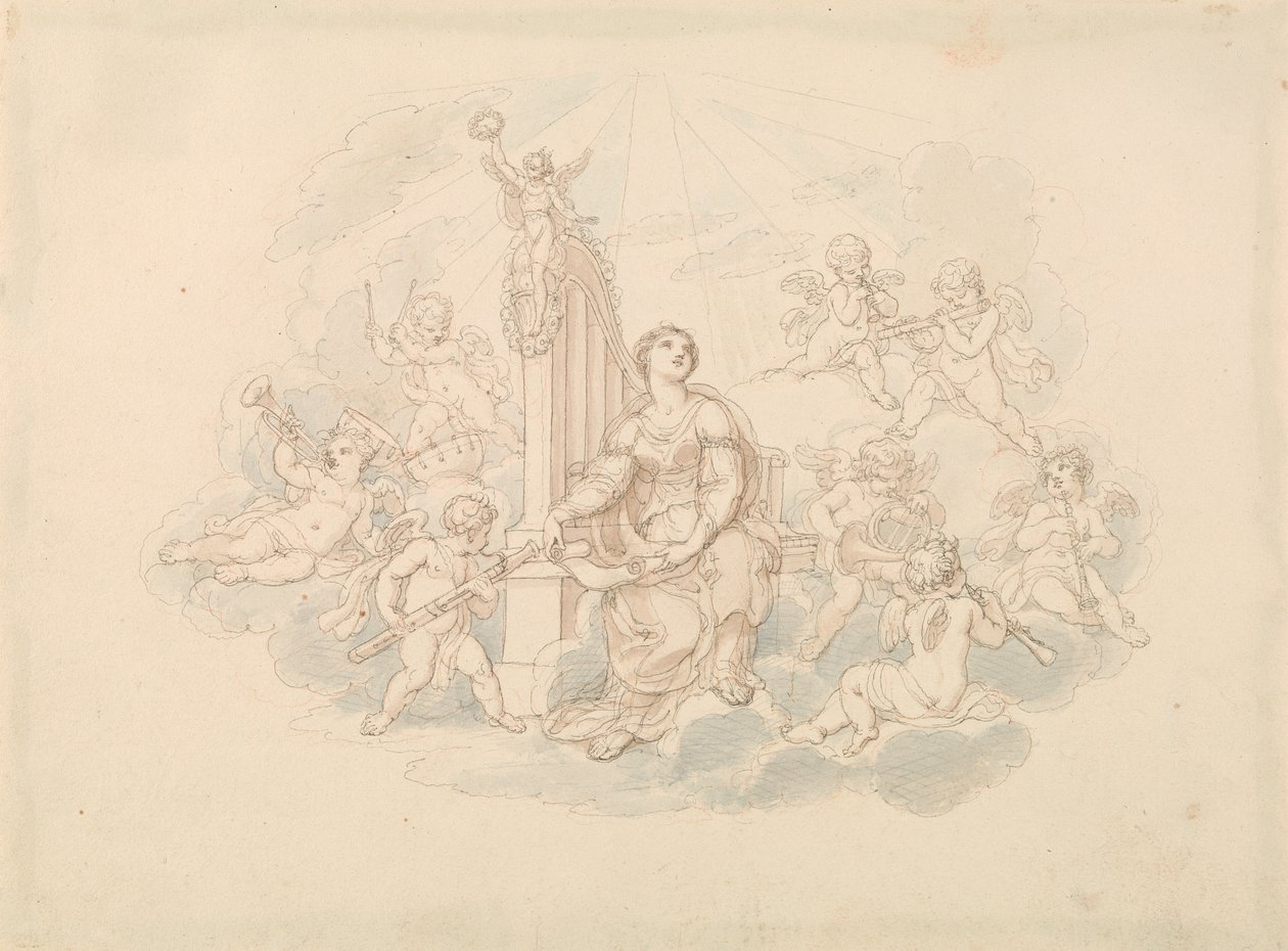 Hemels orkest door Edward Francis Burney
