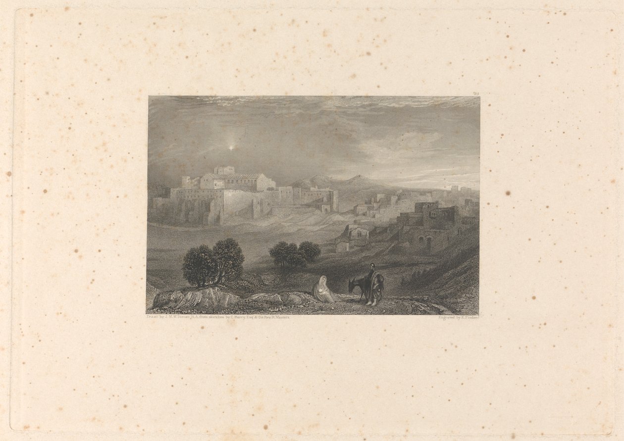 Bethlehem door Edward Francis Finden