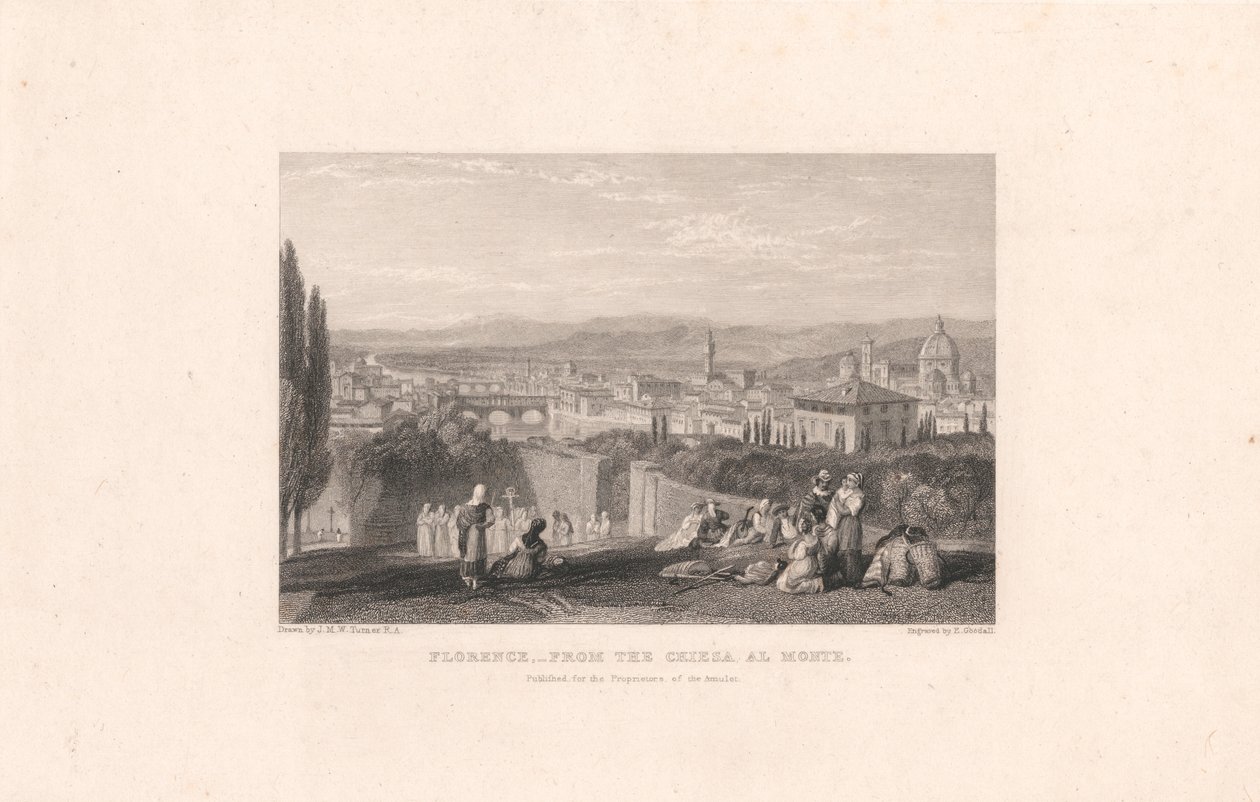 Florence vanuit de Chiesa al Monte door Edward Goodall