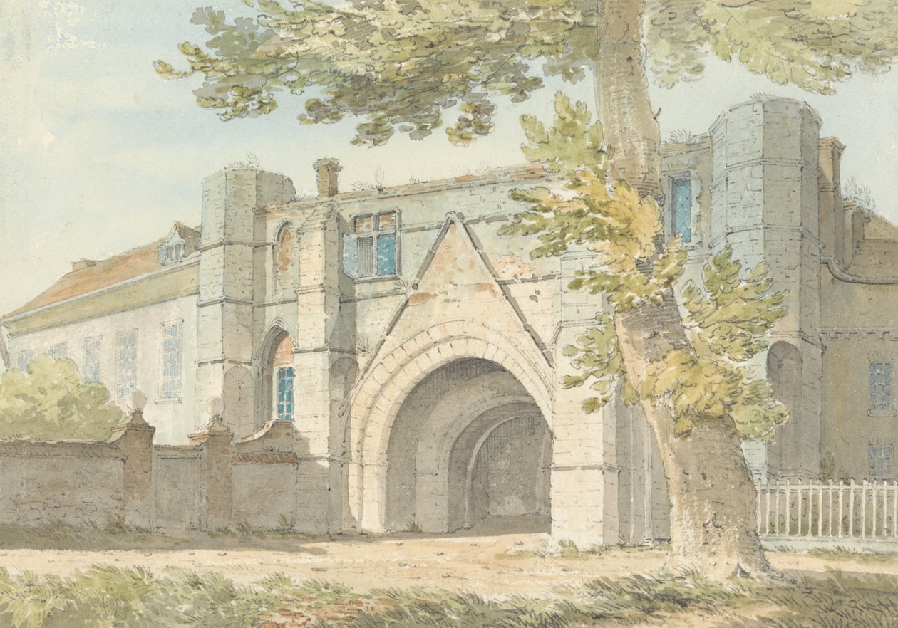 Reading Abbey Gateway door Edward Hawke Locker