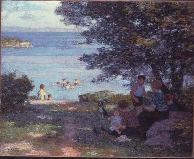 Bij het water door Edward Henry Potthast