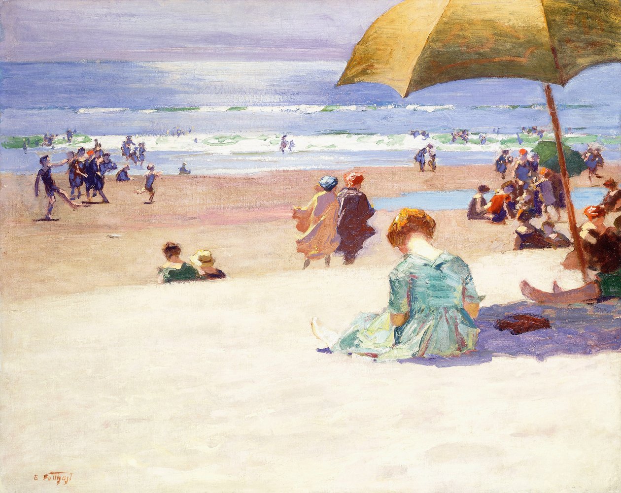 Uurgetijde door Edward Henry Potthast