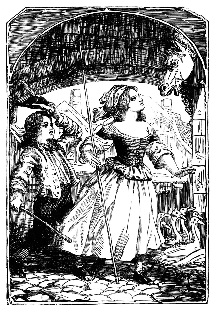 Het ganzenmeisje, 1901 door Edward Henry Wehnert