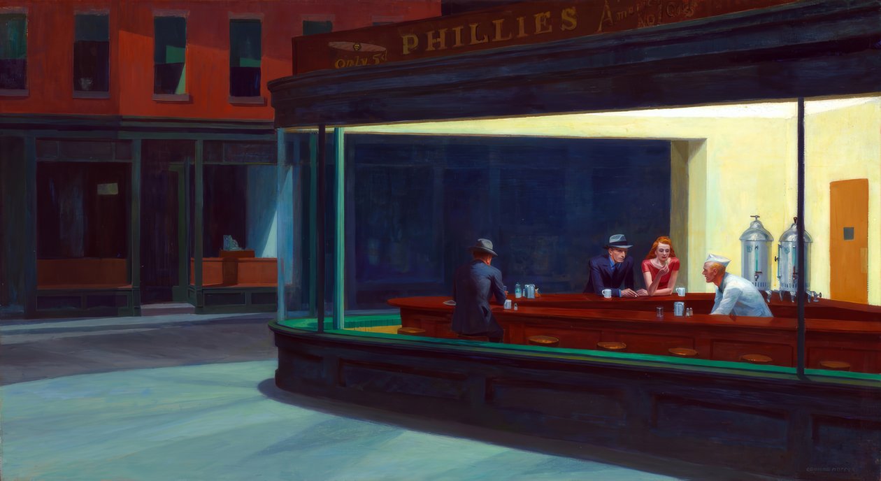 Nighthawks door Edward Hopper