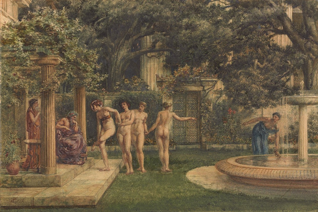 Een Bezoek aan Aesculapius, 1875 door Edward John Poynter