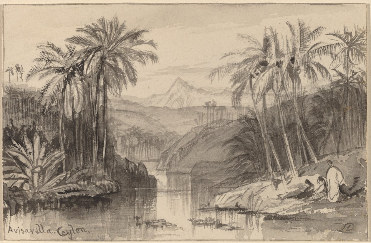 Avisavella, Ceylon, 1884-1885 door Edward Lear