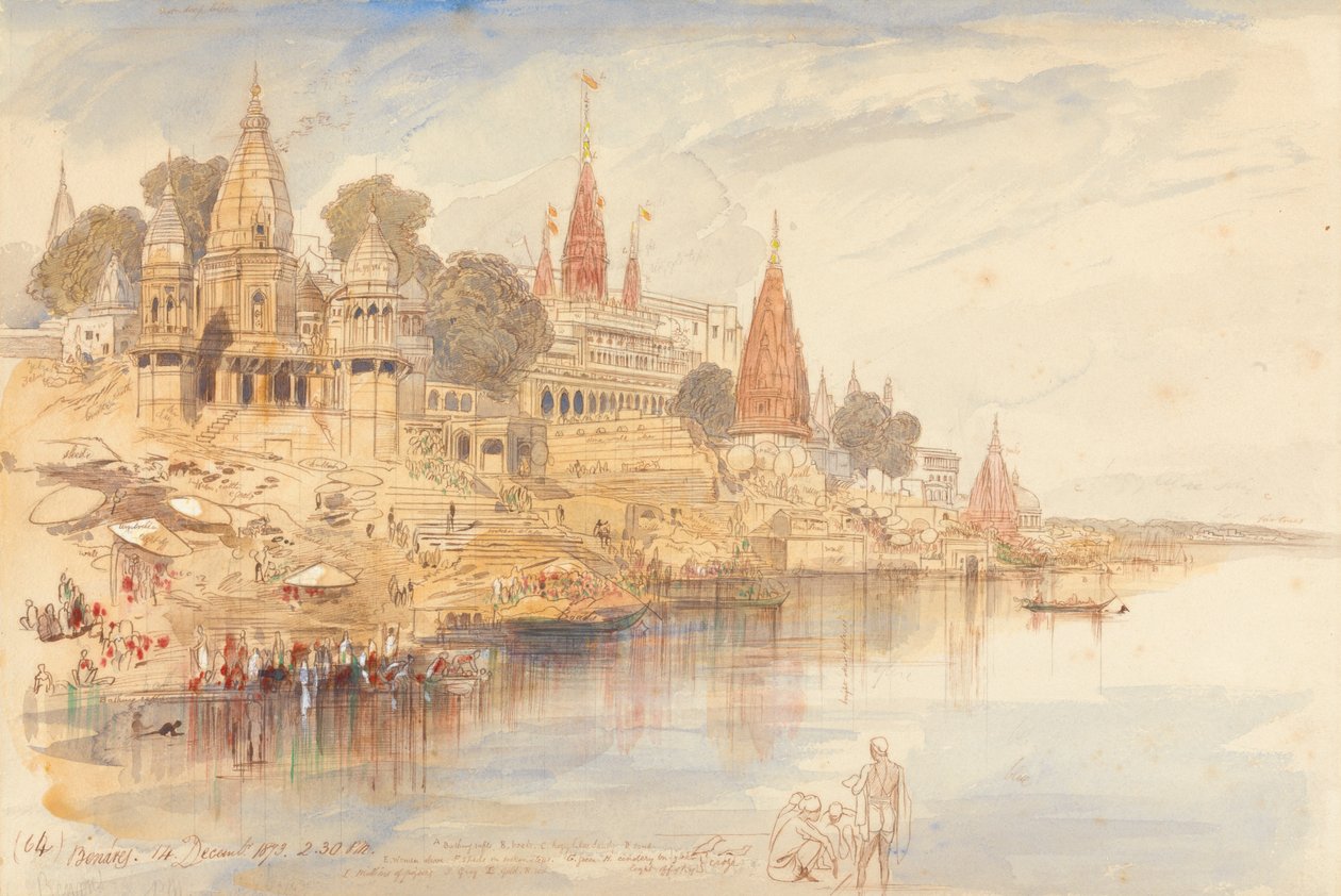 Benares door Edward Lear
