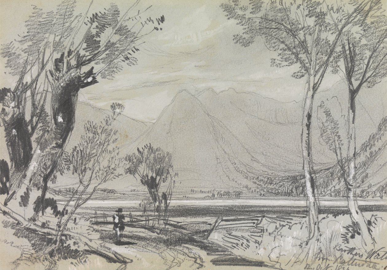 Fraters Water uit Patterdale door Edward Lear