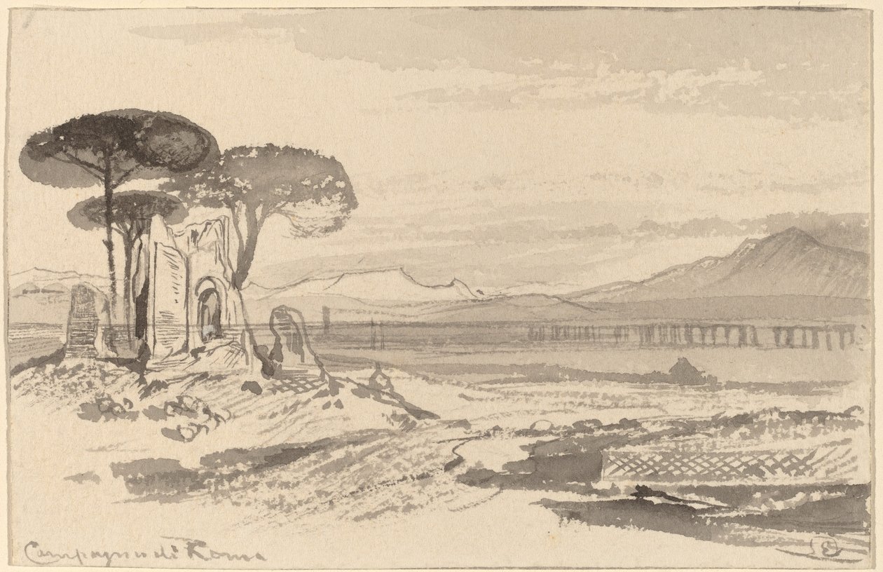 Campagna di Roma door Edward Lear