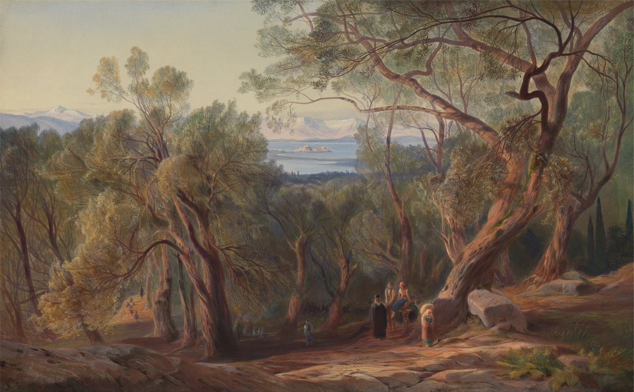 Corfu vanaf Santa Decca door Edward Lear