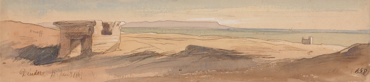Dendera, 15 januari 1867 (158) door Edward Lear