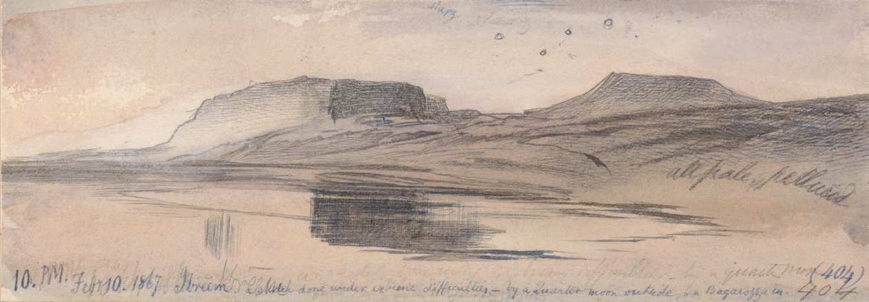 Ibreem, 10:00 pm, 10 februari 1867 (404) door Edward Lear
