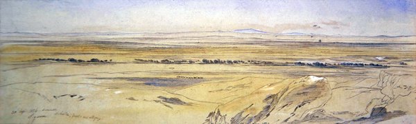 Lycaion, Arcadië door Edward Lear